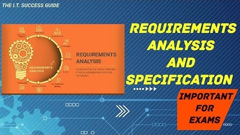 Requirements Analysis and Specification | The Ultimate Guide to Requirement Analysis 