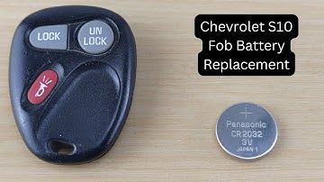 How To Replace or Change Chevrolet S10 Remote Key Fob Battery 1998 - 2004