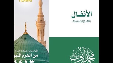 سورة الأنفال ( ١ - ٤٠ ) - تراويح الحرم النبوي لعام ١٤١٣ بصوت الشيخ محمد أيوب