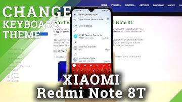 How to Change Keyboard Theme on Xiaomi Redmi Note 8T - Apply Unique Keyboard Background