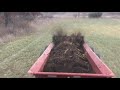 Spreading Manure On Hay Ground