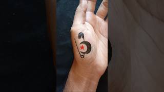 Black moon and pin tattoo 🔴 #shorts #ytshorts #tattoo #art #shortvideo
