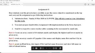 Web Engineering Week 02- Assignment related Discussion