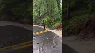 Water rescues needed after Connecticut flash floods wash out roads, cause mudslides #shorts