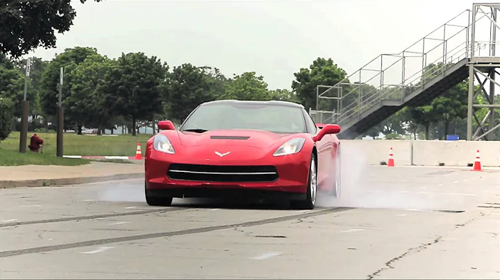 2014 Chevrolet Corvette Stingray - First Burnout! - CAR and DRIVER