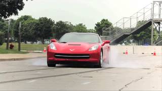 2014 Chevrolet Corvette Stingray - First Burnout! - CAR and DRIVER