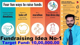 Fundraising Idea No-1 for Non-Profit Organizations. Target Value or Amount 1,00,000.00+ screenshot 1
