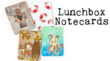 ByTheWell4God | Lunchbox Notecards | Lots of background techniques!