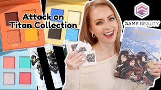 NEW Game Beauty x Attack on Titan Collection Review + 2 Looks