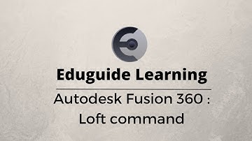 Tutorial 6: Loft Command in Fusion 360 #technology #tech #fusion360