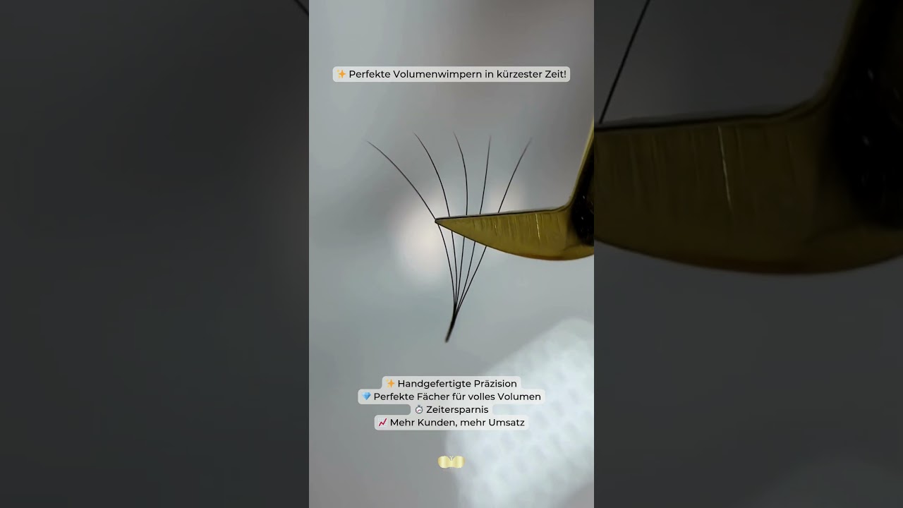 Handgefertigte Fächer für Volumenwimpern