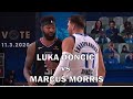 Luka Doncic vs Marcus Morris All Dirty Plays