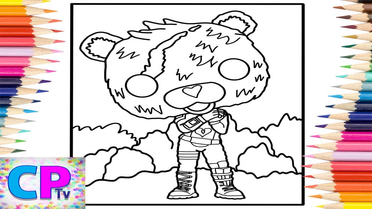 Fortnite/Funko Pop Cuddle/Coloring of Fortnight/