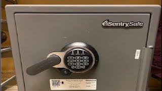 SentrySafe Fireproof and Waterproof Gray Steel Home Safe with Digital Keypad Lock Review