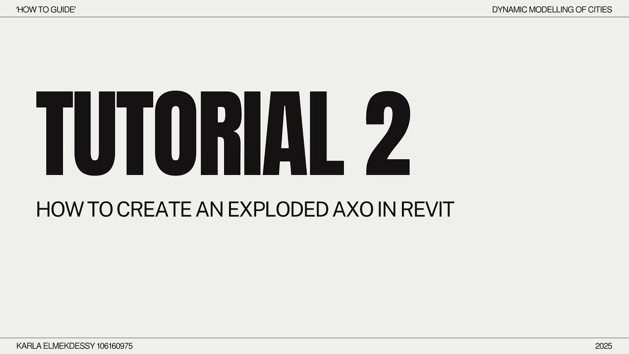 2. How to create an exploded axo in revit - YouTube