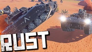 RUST СТРЕЛЬБА ИЗ ТАНКА! - СРАЖЕНИЕ B16 VS ИЗИЧ - PVP OWNAGE  (Раст bradley tank, выживание)