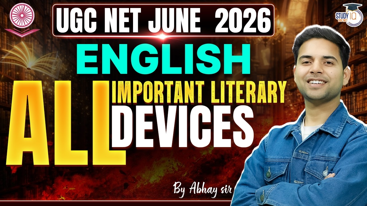 UGC NET JUNE  2026 ENGLISH All Important Literary Devices