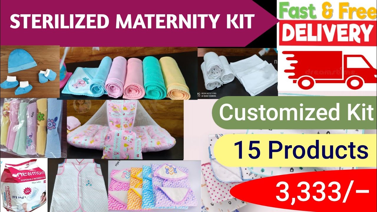 Maternity Kit | Newborn Baby Essentials| Customized-Sterilized 15 Products @ Just 3333/-Mothers Love