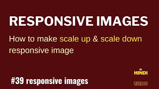 CSS Responsive Image Tutorial - Responsive Images in Hindi/Urdu