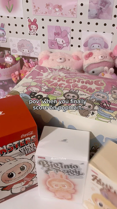 exciting macaron labubu full set unboxing🩵#labubu#asmr#blindbox #unboxing#fyp#sanrio#kawaii#popmart