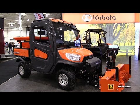 2017 Kubota RTV X1100 C Diesel Utility ATV with Snow Blower and Salt Dispencer - Walkaround