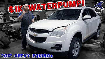 $1,000 Water pump? On a Chevy Equinox? CAR WIZARD show how much this repair is like working on a BMW