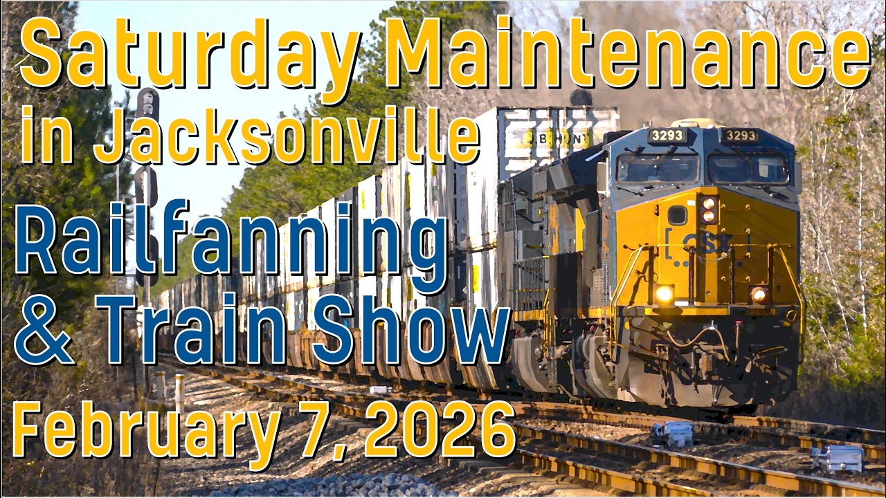 Saturday Maintenance in Jacksonville - Railfanning & Train Show