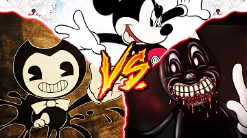 BENDY VS. CARTOON CAT VS. MICKEY MOUSE 2 RAP | Ykato Ft. Dankun (Prod. Hollywood Legends)