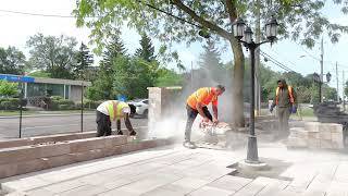 Commercial Interlock Installation | Professional Landscape Design | Legends Landscaping Brantford