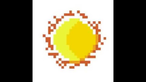 The Sun Pixel Art (Sandbox Coloring)
