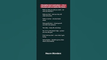 8 Daily Habits That Build Unbreakable Discipline