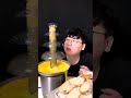 Cheese fondue mukbang shorts