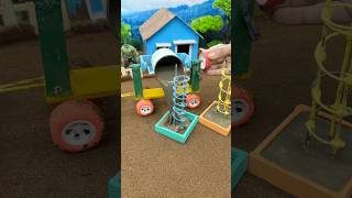 Amazing Mini Tractor Making Cement Pillar Diy Real Working Construction Machine