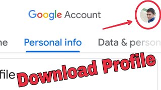 How To Download Google Account Profile Picture || Gmail | Play Store Logo Download in Android