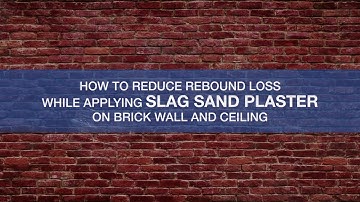 Brick wall plastering demo using JSW Slag Sand