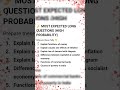 MOST EXPECTED QUESTIONS !!