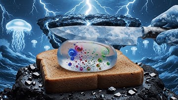 ASMR Ai Toast Spread Satisfying Video | Gems, Gold, Glass |