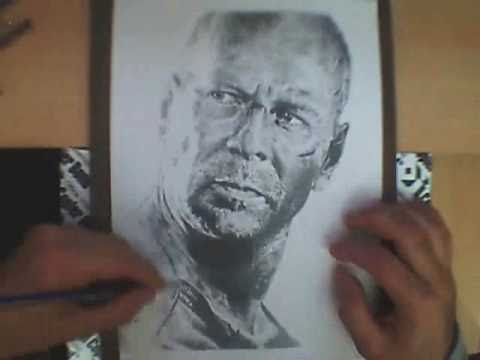 Bruce Willis - Speed Drawing