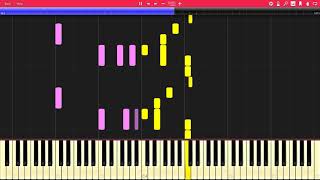 Franz Liszt - Ländler in A-flat major, S.211 [Synthesia Piano Tutorial]