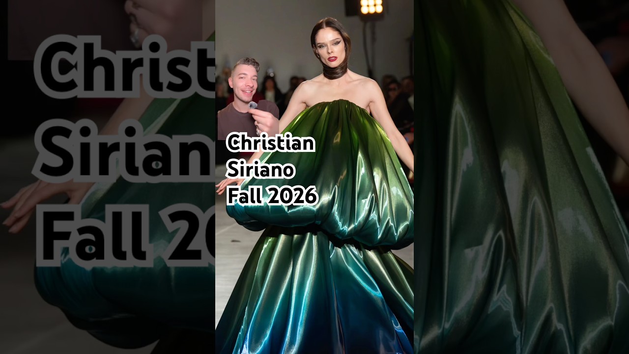 Christian Siriano’s inclusive, insane fashion 😅🪼 Fall 2026 review  #fashionnews #gowns #redcarpet