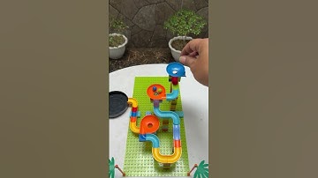 🌷Marble Run | Building Blocks | DIY ASMR #lego #building #blocks #brick #marblerun #marble