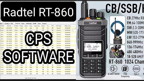 RADTEL RT-860 Programing Software Test