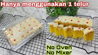 Bolu Keju 1 TELUR,Hasilnya Suuper Lembut‼️ Tanpa Oven Dan Tanpa Mixer.. cocok untuk ide jualan