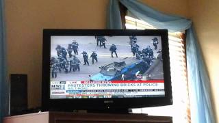 Baltimore Juveniles Throwing Bricks At Police