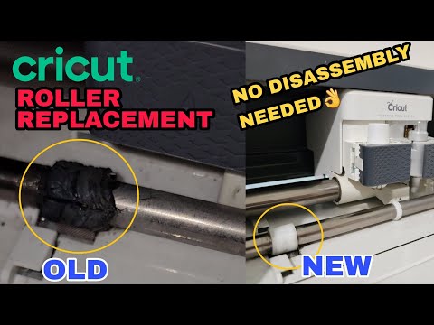 Cricut Maker Roller Replacement! Watch me break my Cricut, but PERMANENTLY  fix it in the end! -  in 2023