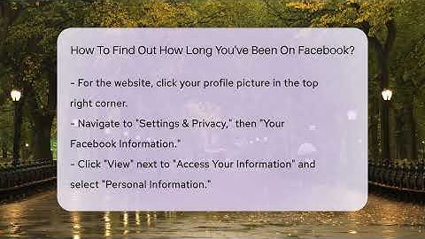 How To Find Out How Long You