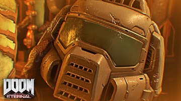 DOOM Eternal - How Doomguy Became Doom Slayer (All Past Scenes) | 4K Ultra Settings RTX 2080 Ti