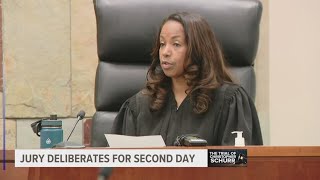 Jury deadlocked after first full day of deliberations in the murder trial of Christopher Schurr