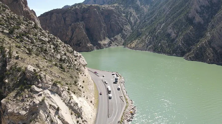 Buffalo Bill Dam in Cody, Wyoming | DJI Mavic | Scenic Views | 4K