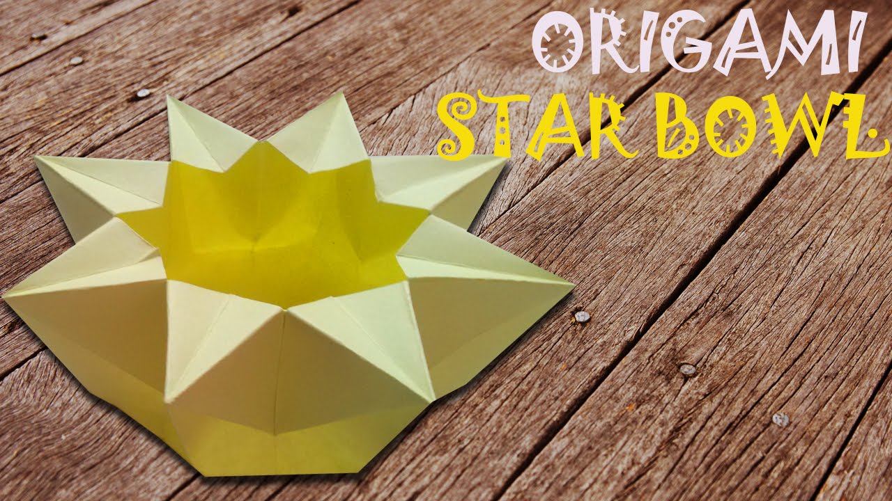 Origami Star Bowl Step By Step Instructions - Paper Kawaii